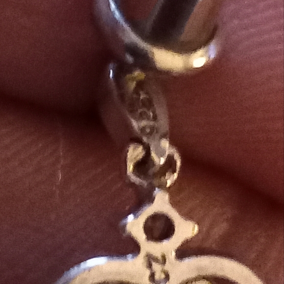 EUC Vintage Jewelili Sterling Silver w/ Created Ruby and Diamond Earrings - Picture 7 of 7